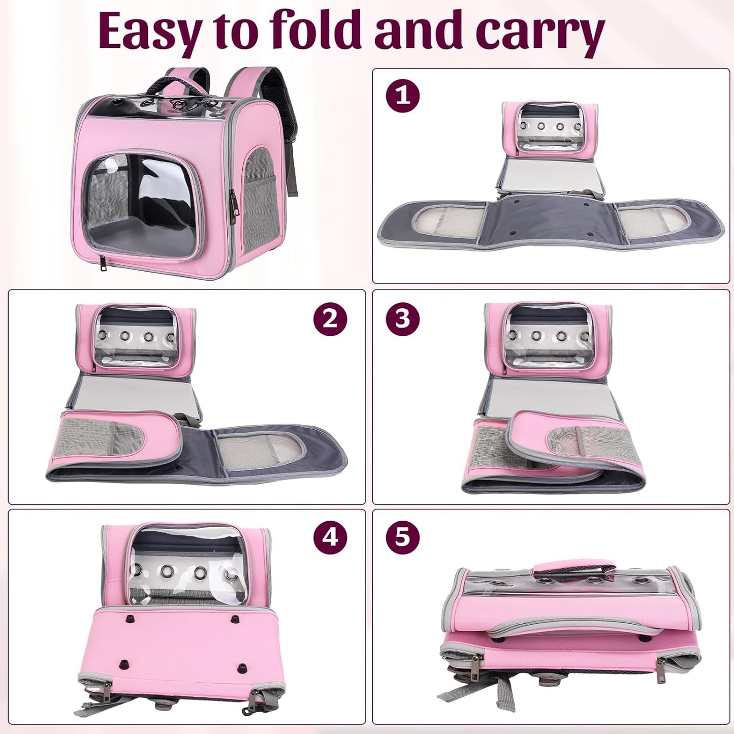 Cozy Foldable Pet Carrier
