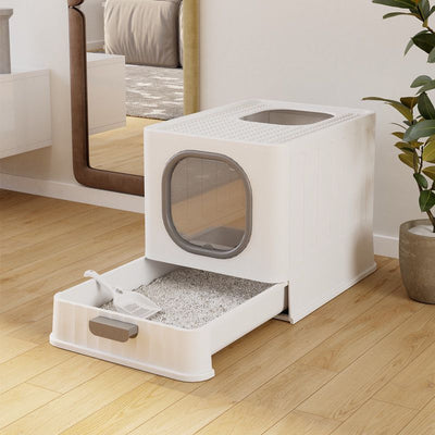Foldable Enclosed Cat Litter Box