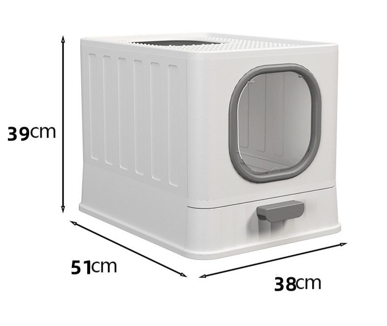 Foldable Enclosed Cat Litter Box