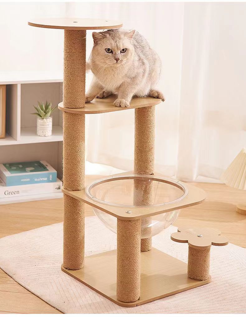 80cm Kitten Cat Plywood Condo