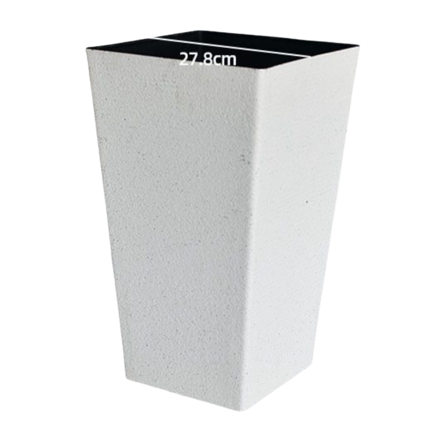 Imitation Tall Plant Pot (White)