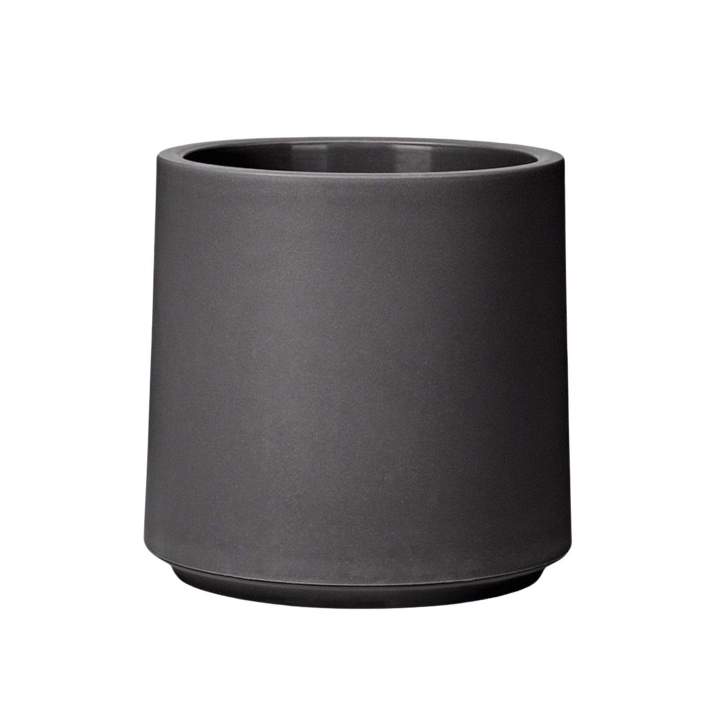 Imitation Round Plant Pot (Dark Grey)