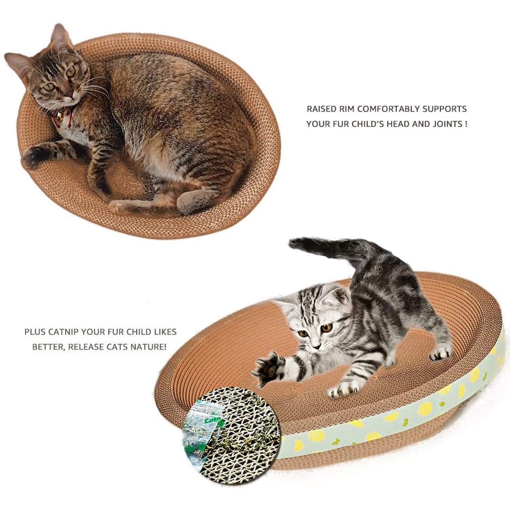 Oval Shape Cat Scratching Board