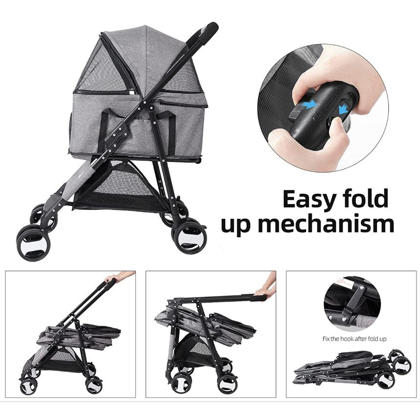 3in1 Pet Stroller, Carrier and Car Seat