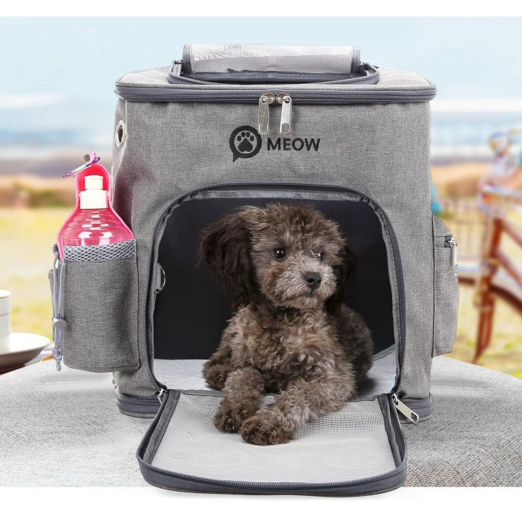 Pet Backpack - Canvas and Mesh (40cm)