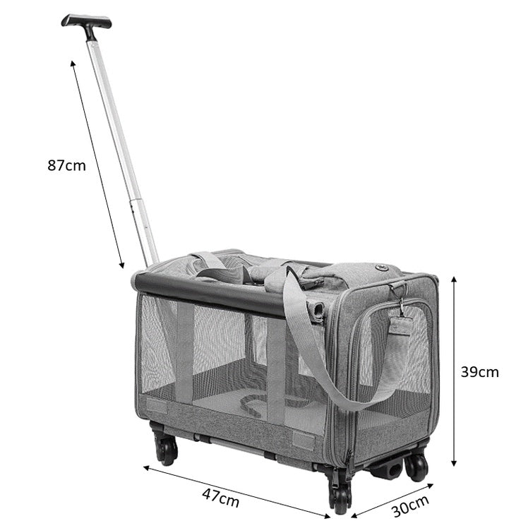 Pet Sling and Luggage Trolley Carrier (47cm)