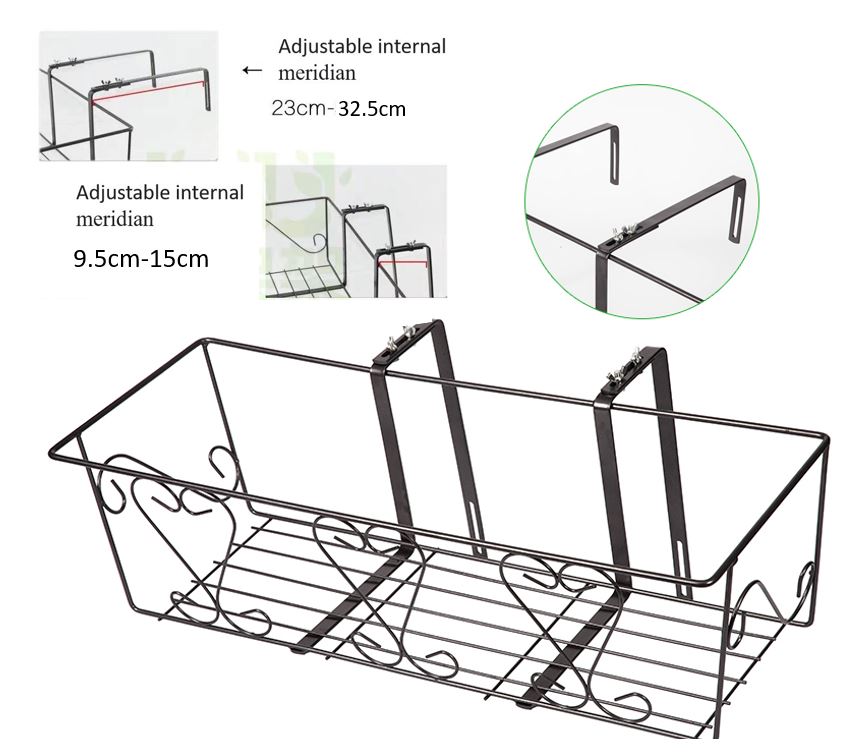 Metal Basket Plant Rack