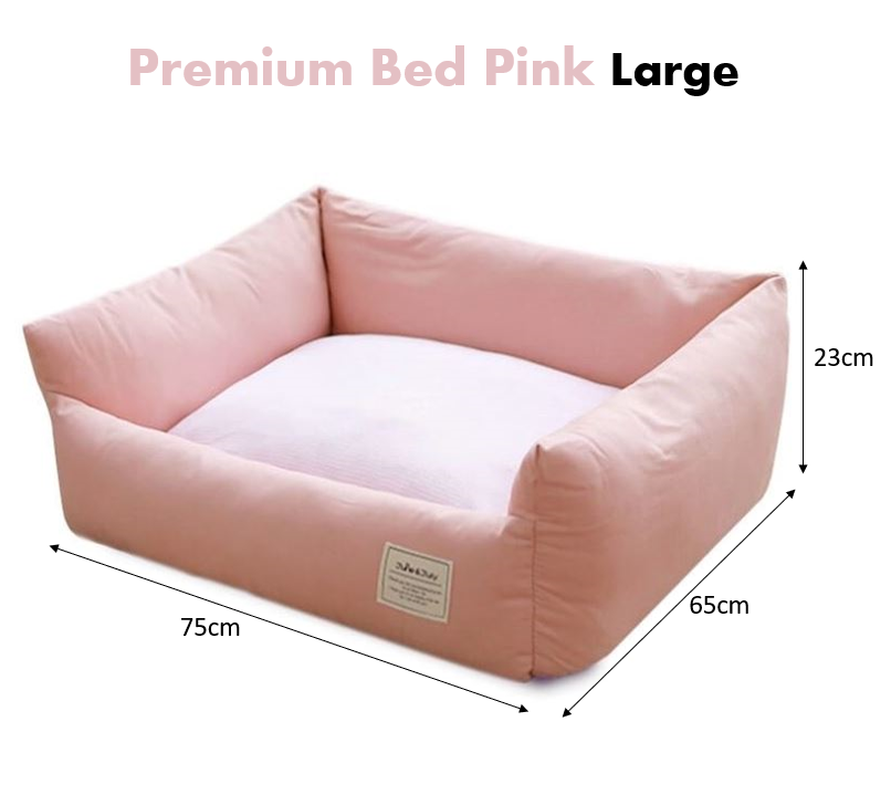 Removable Cover Pet Bed (Pink)