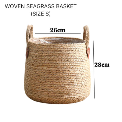 Woven Seagrass Plant Basket