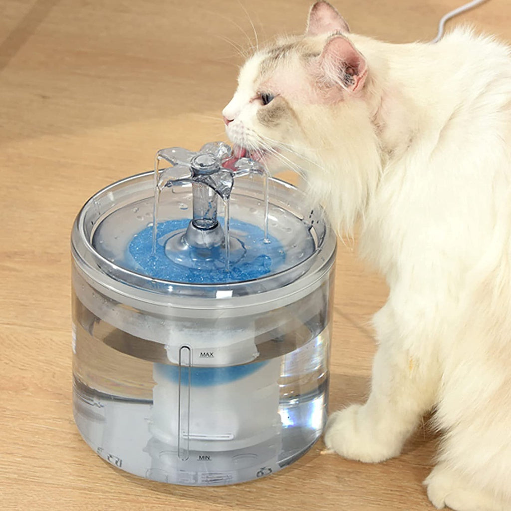 Water Fountain with LED - Transparent (2.6L)