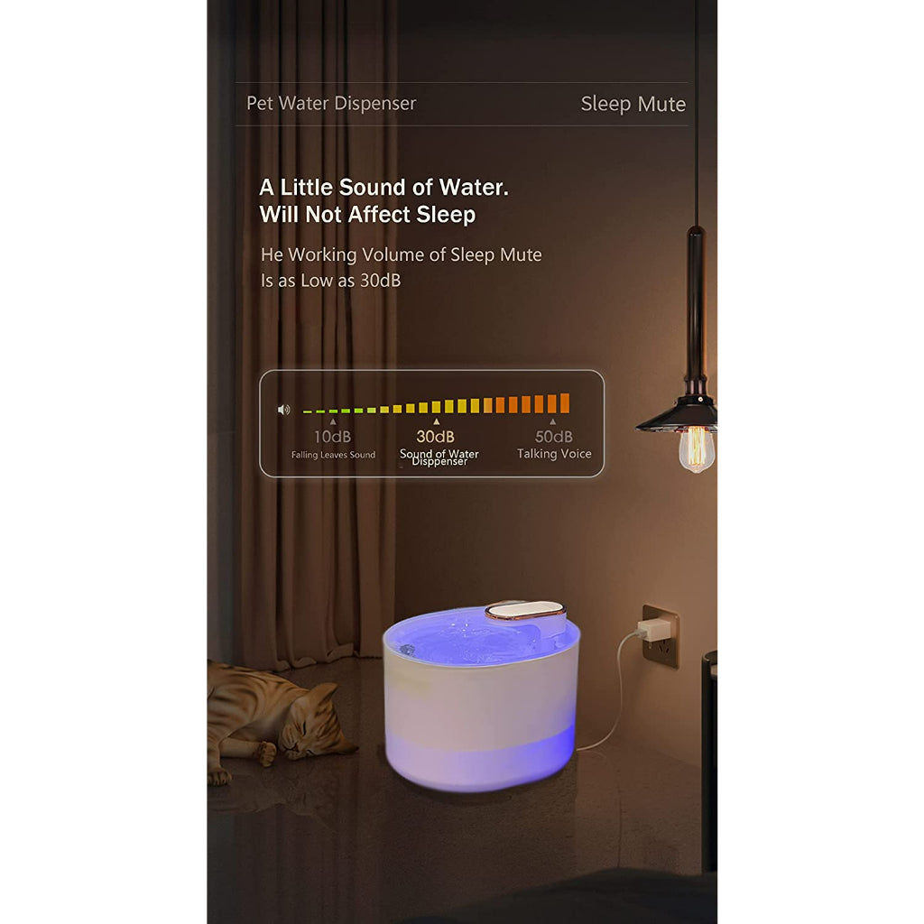 Water Fountain - Automatic with LED Filter (3L)