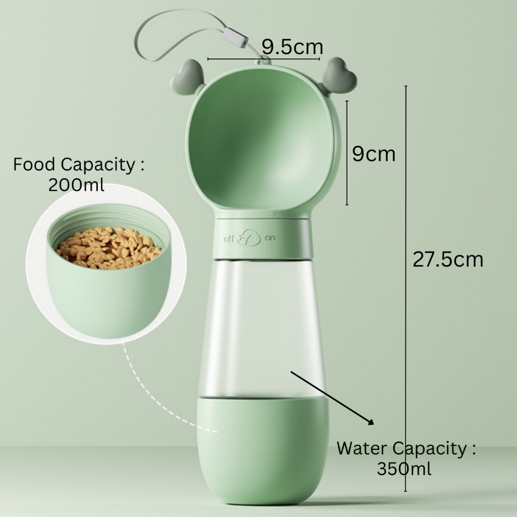 2in1 Travel Food and Water Feeder