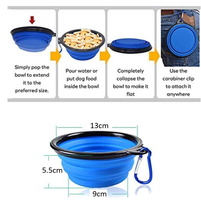 Silicon Foldable Pet Feeder Bowl