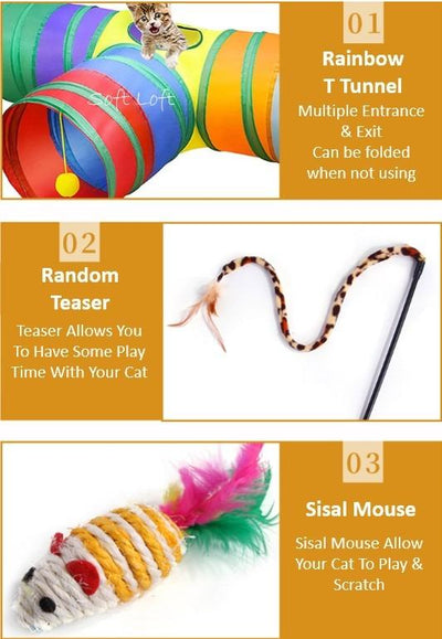 Cat Playing Toys Set (21 pcs)