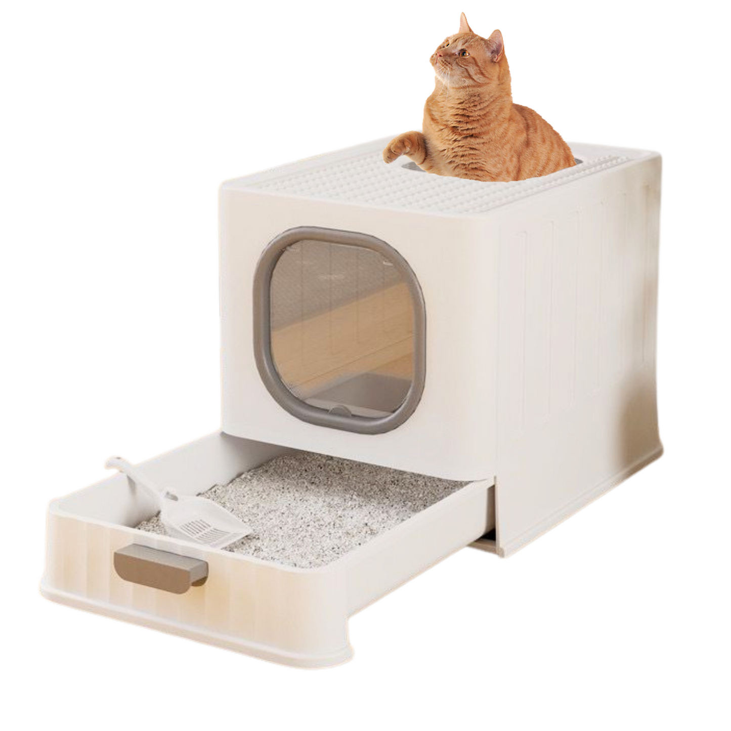 Foldable Enclosed Cat Litter Box