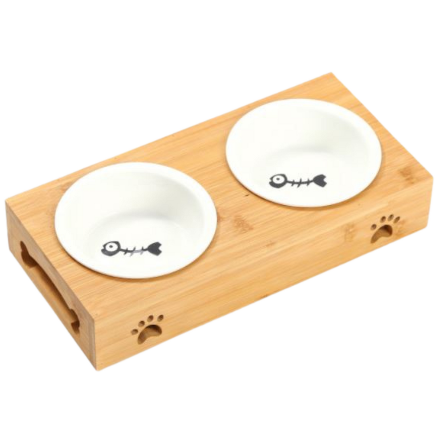 Wooden Single Ceramic Bowl