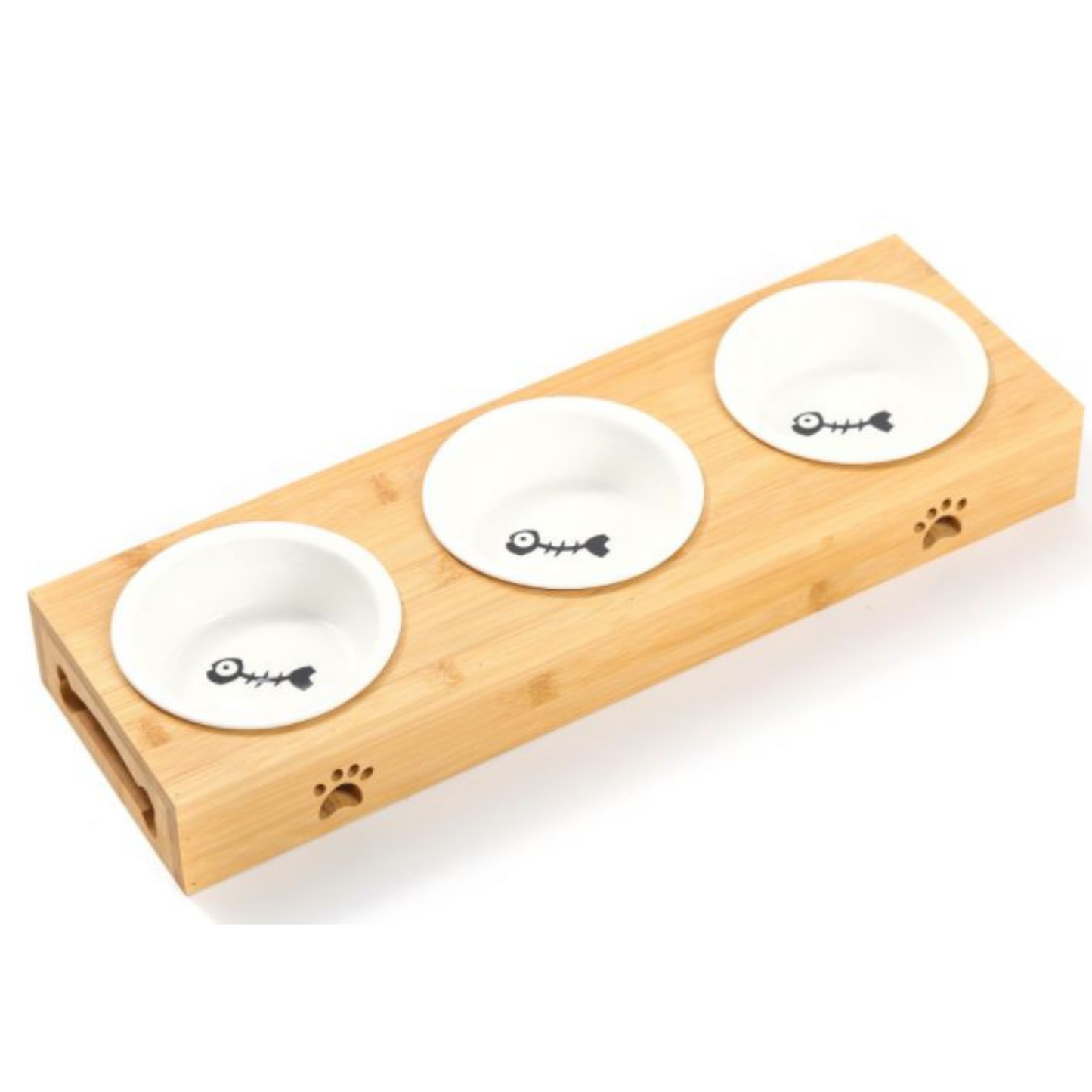 Wooden Single Ceramic Bowl