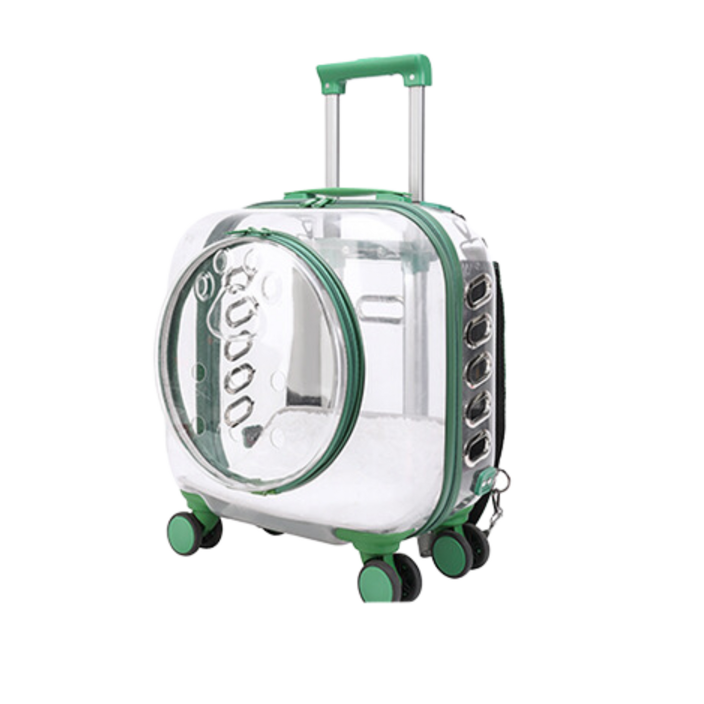 Transparent Pet Luggage and Backpack Trolley Carrier - Square (40cm)