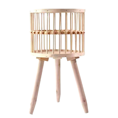Bamboo Basket With Stand