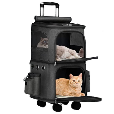 Double Layer Pet Trolley Carrier (40cm)