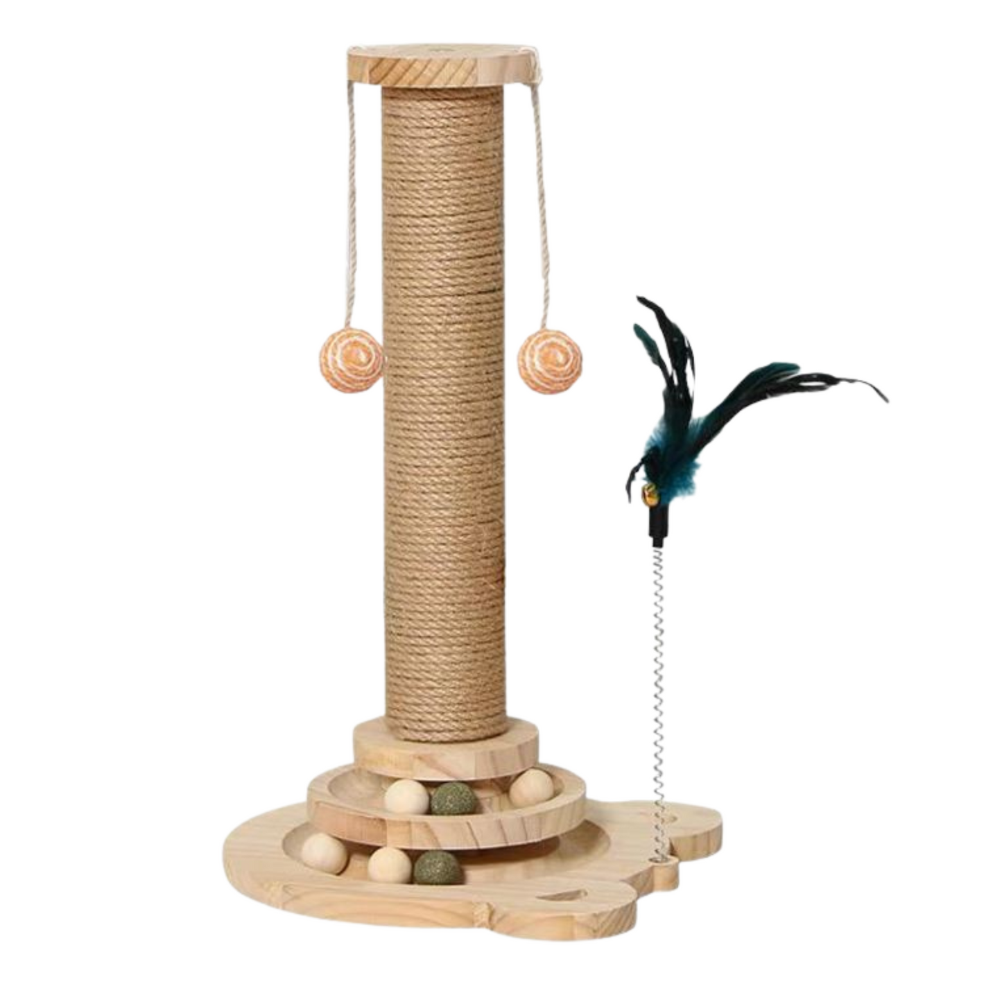 Scratcher Post - Wooden Track