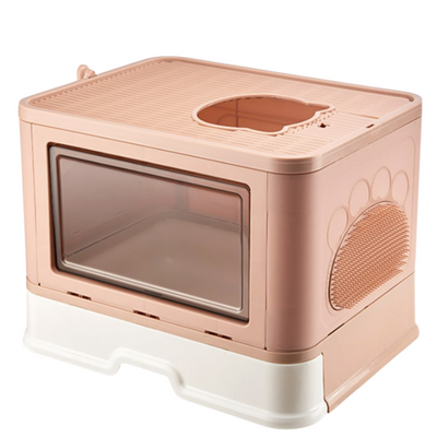 Foldable Top Entrance Litter Box with Drawer(41cm)
