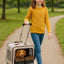 Rolling Pet Carrier Backpack with Wheels For Cat Dog
