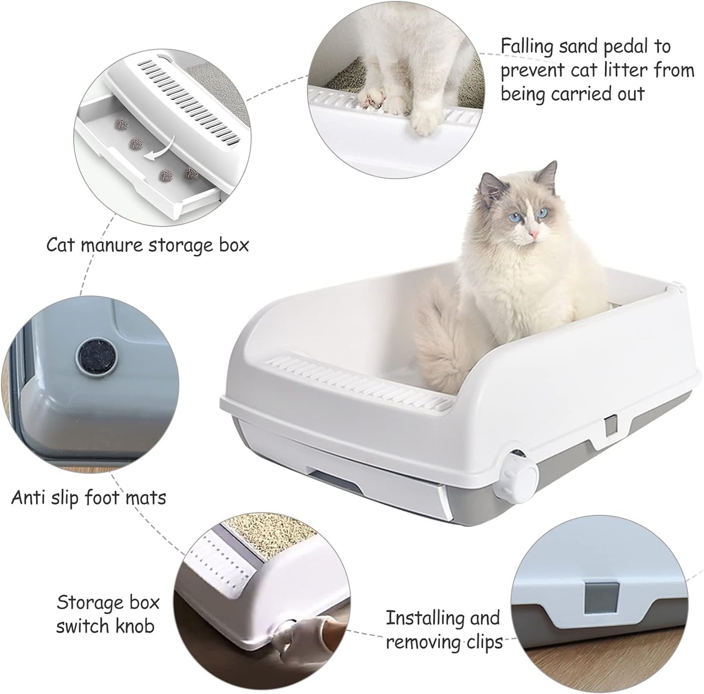 Semi-Auto Cat Litter Box