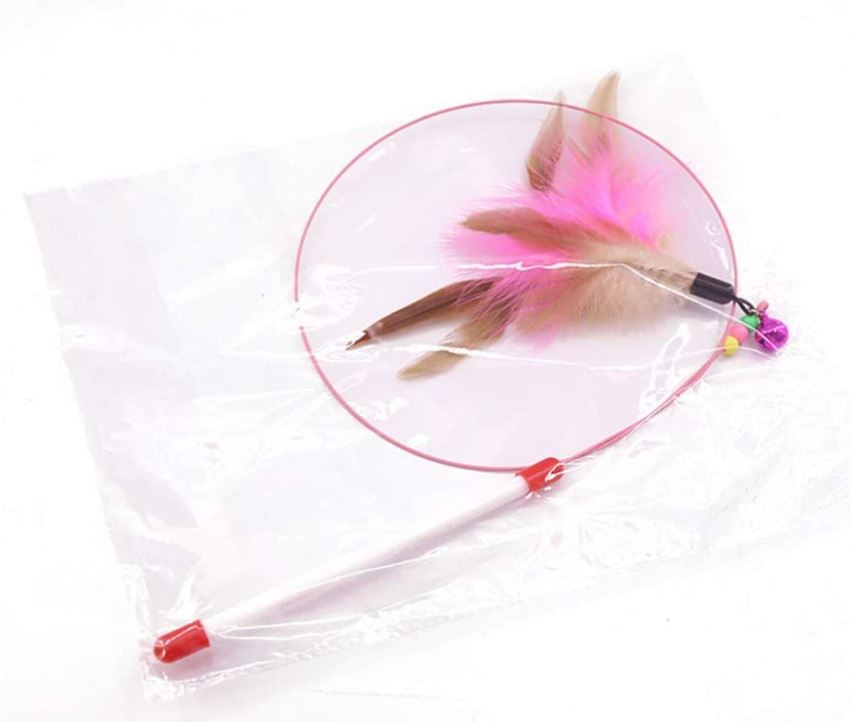 Cat Teasers Wand Toys with Feather