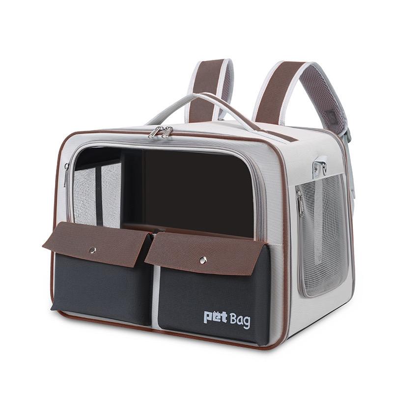 Rolling Pet Carrier Backpack with Wheels For Cat Dog
