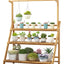 3-Tier Foldable Bamboo Rack Nature Color