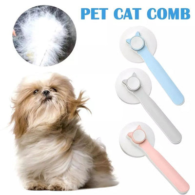 Pet Smoothing Brush (with cat head button)