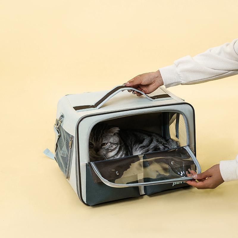 Rolling Pet Carrier Backpack with Wheels For Cat Dog