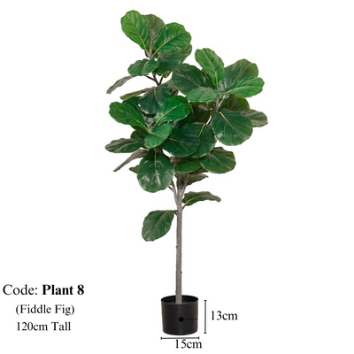 Artificial Fiddle Fig Plant 120cm Tall