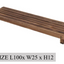 Single Layer Wooden Rack (100cm)