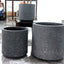 Imitation Round Plant Pot (Speckled Sky Grey)