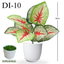 Artificial Fern Leaves in Plastic White Pot (34-36cm)