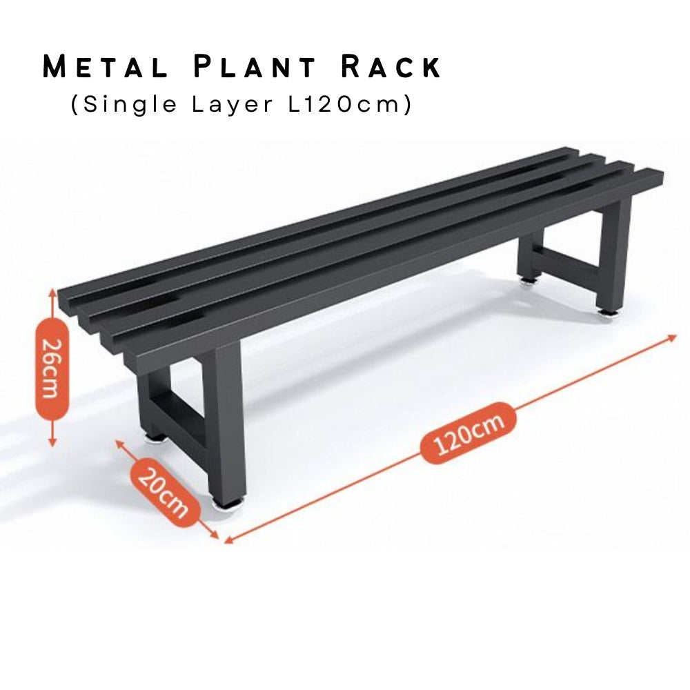 Stainless Steel Plant Bench Black