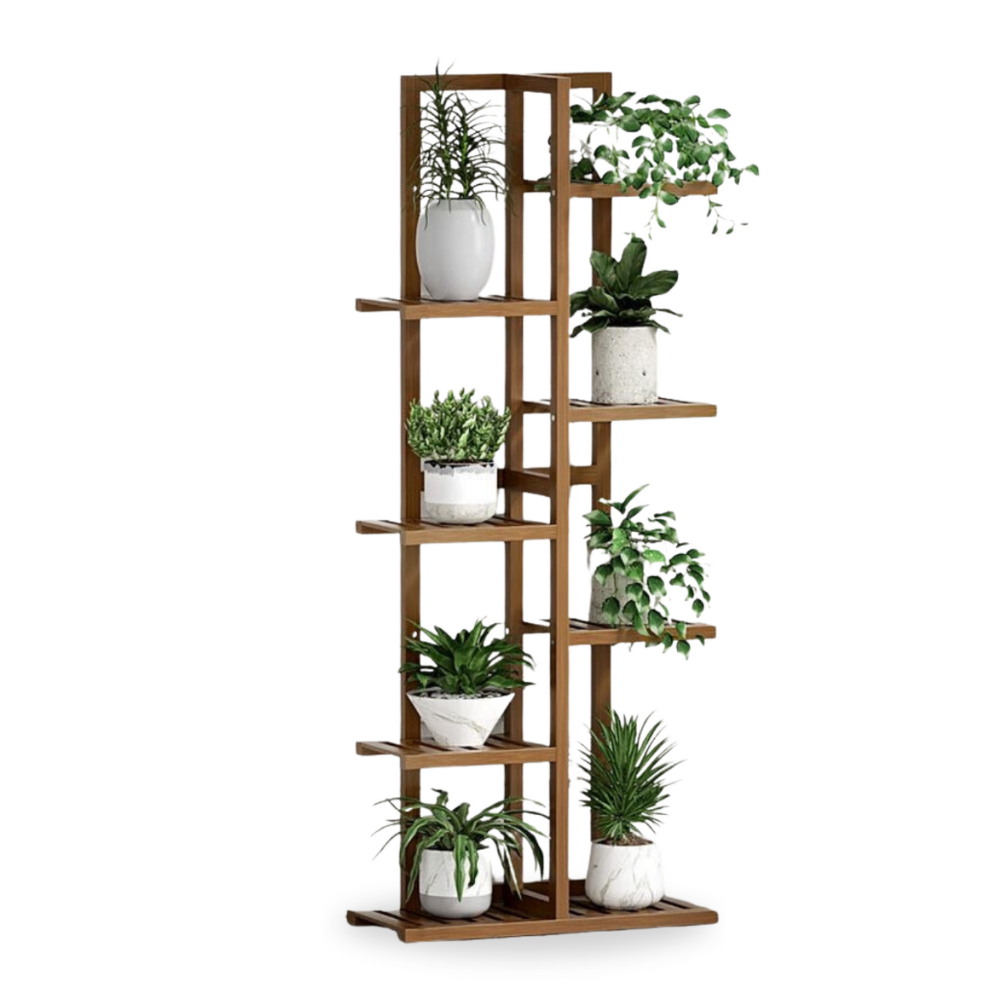 Brown Bamboo Plant Rack 142cm