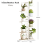 White Bamboo Plant Rack 142cm