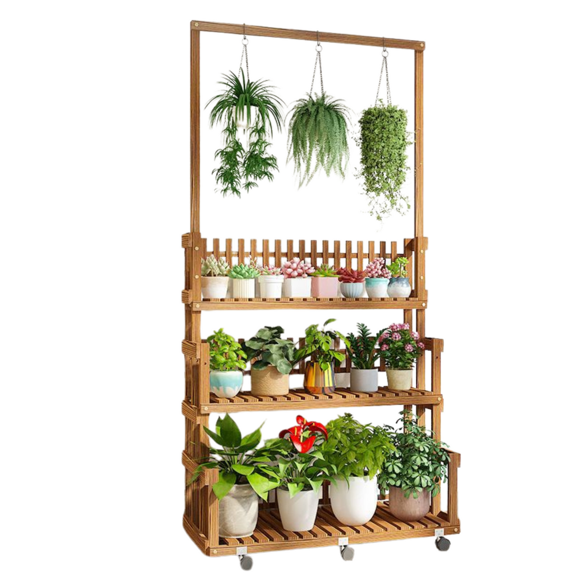 Vendor Plant Rack Wooden plant rack 185cm Tall