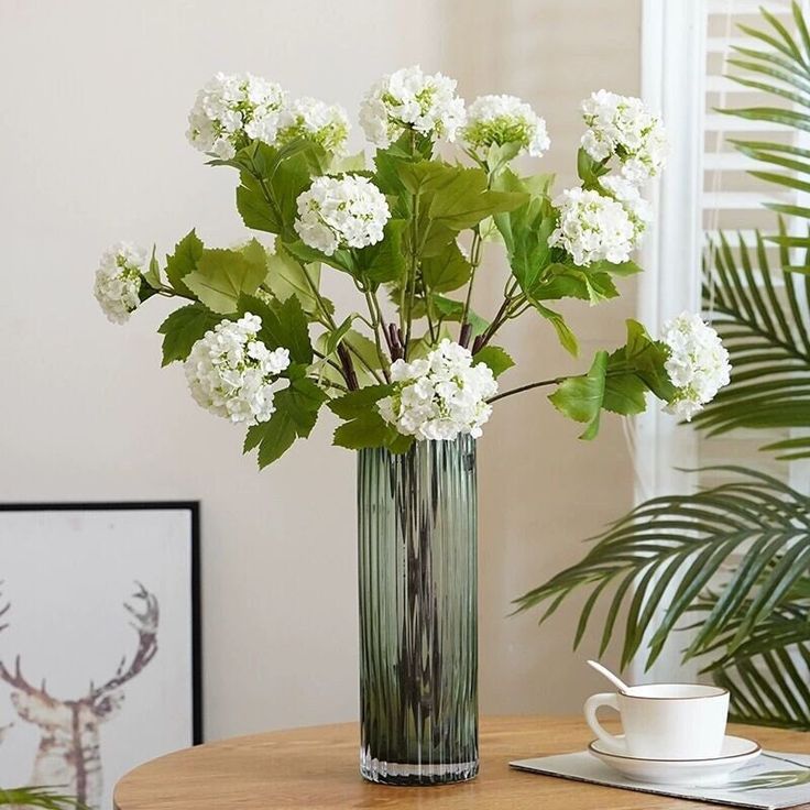 Artificial Hydrangea Flower (3 stems)