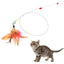 Cat Teasers Wand Toys with Feather