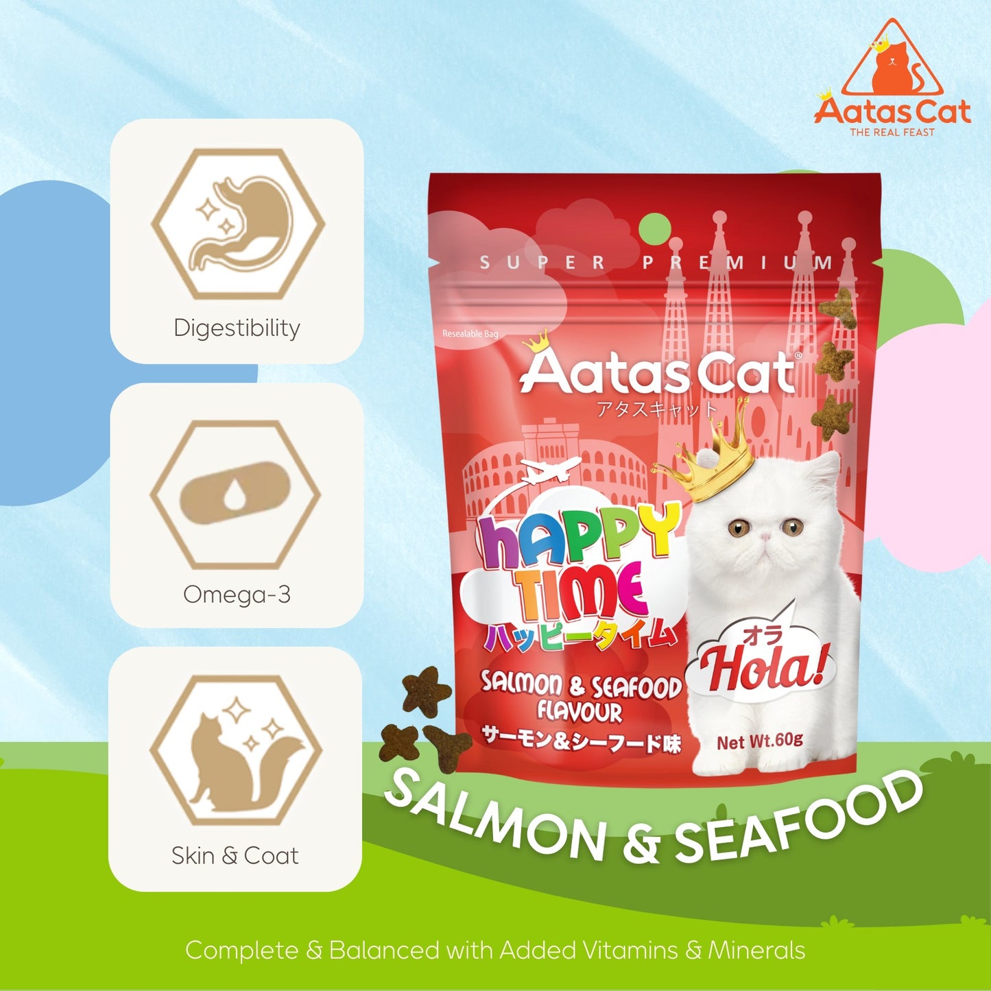 Aatas Happy Time Treats 60g (Bundle of 2)