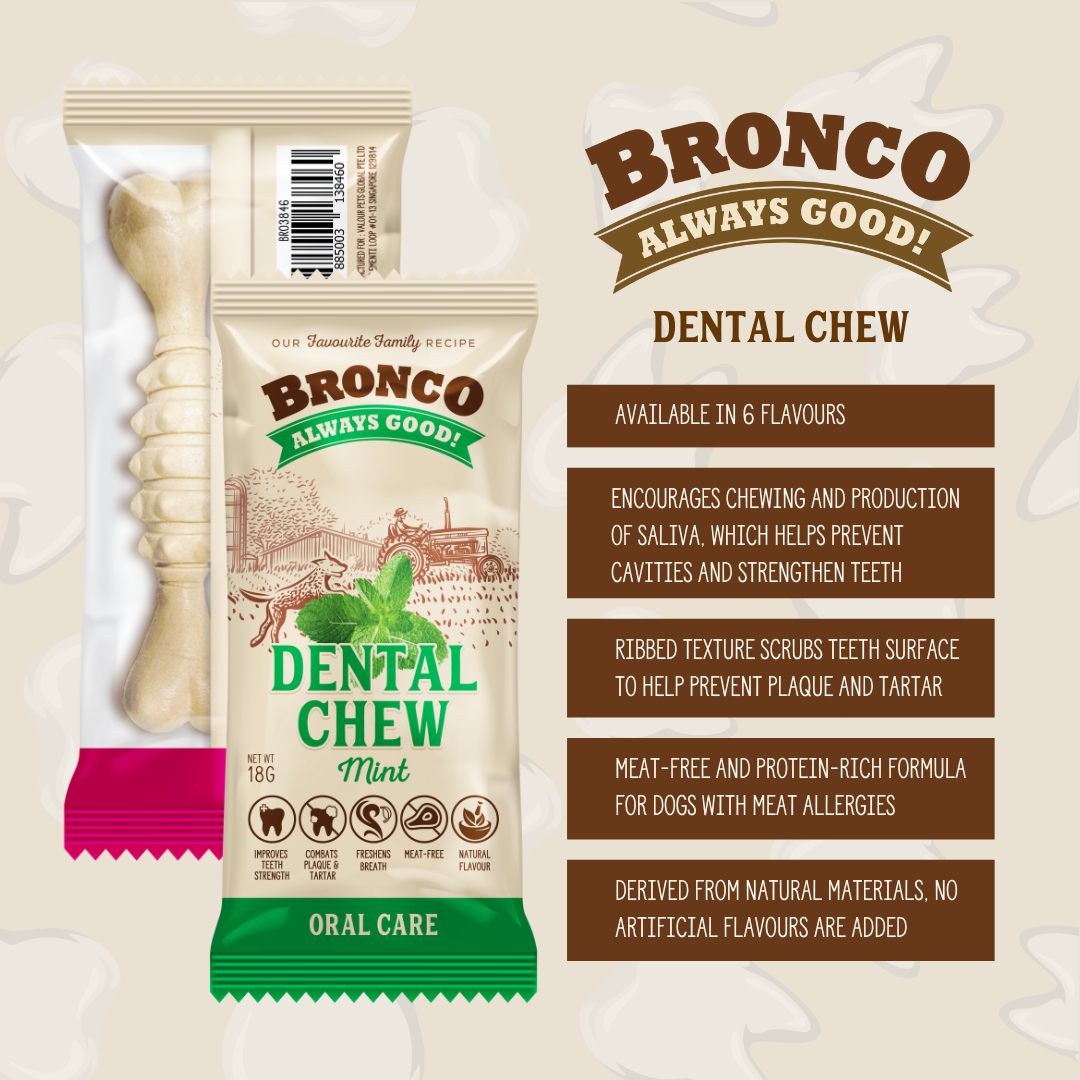 Bronco Dental Chew for Dogs 18g