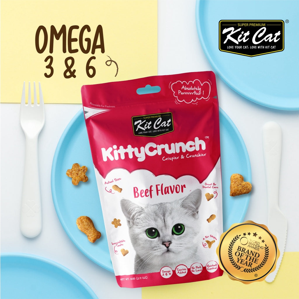 Kit Cat Kitty Crunch Treats 60g (3packs)