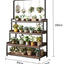 4-Tier Plant Rack Brown 180cm Height