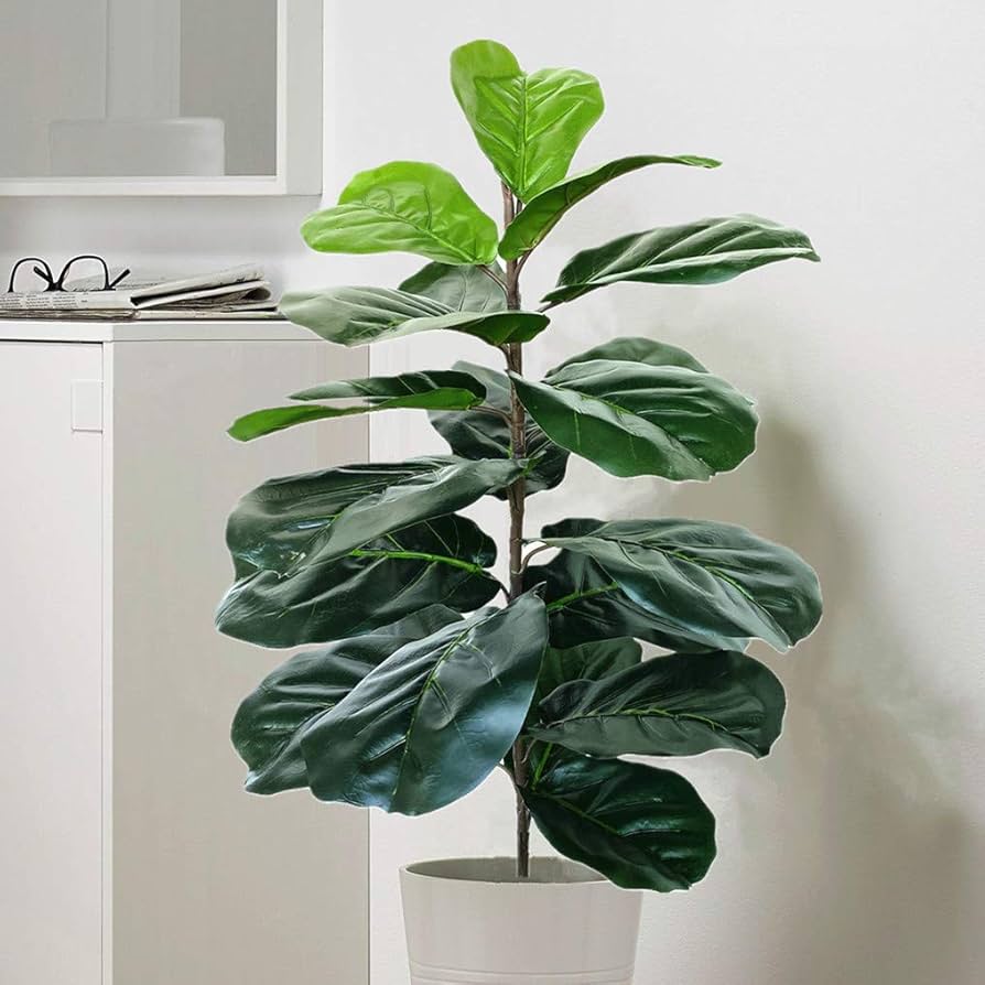 Artificial Fiddle Fig Plant (130cm)