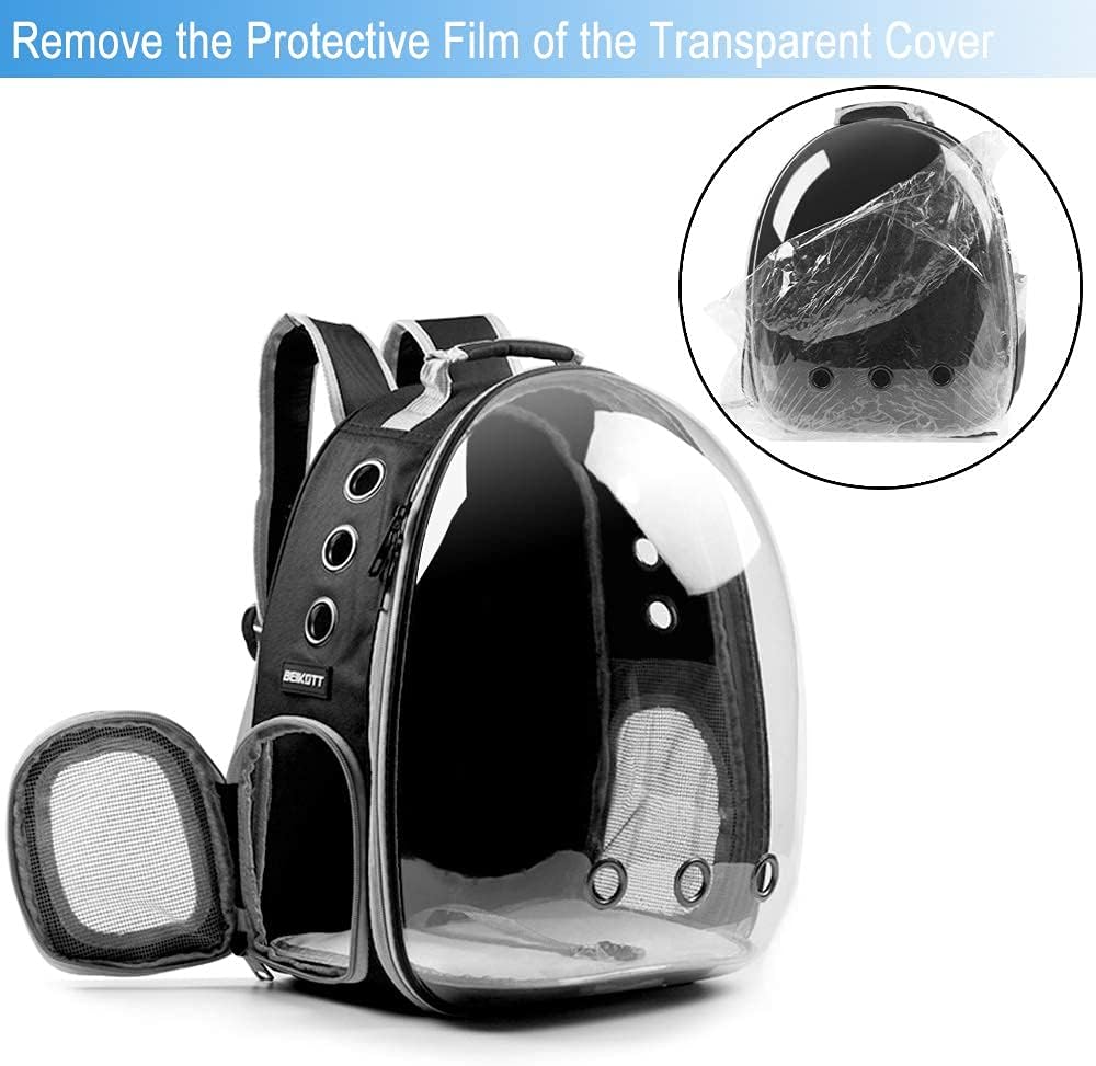 Hard Transparent cover Pet Backpack (33cm)