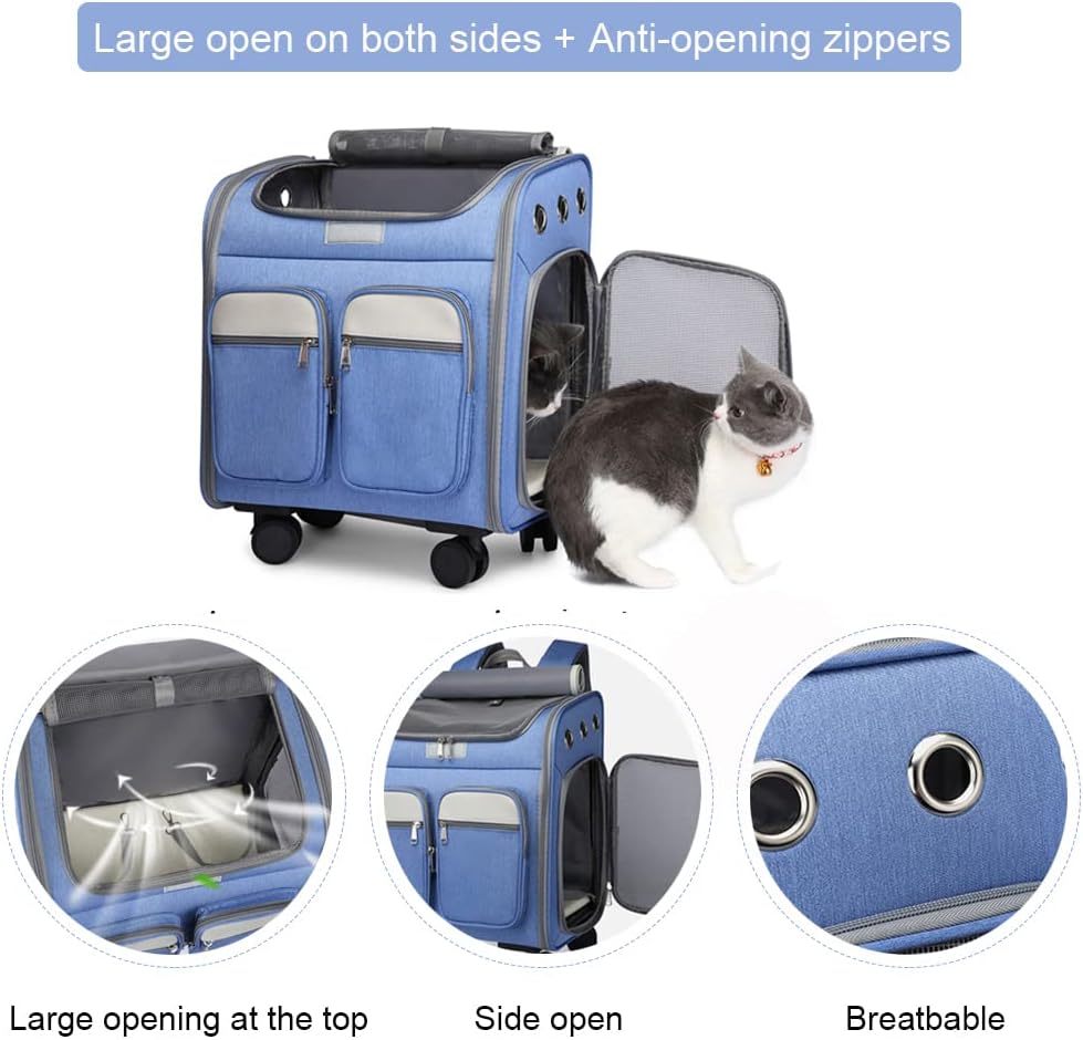 Multi-use Backpack & Luggage Trolley Pet Carrier (41cm)